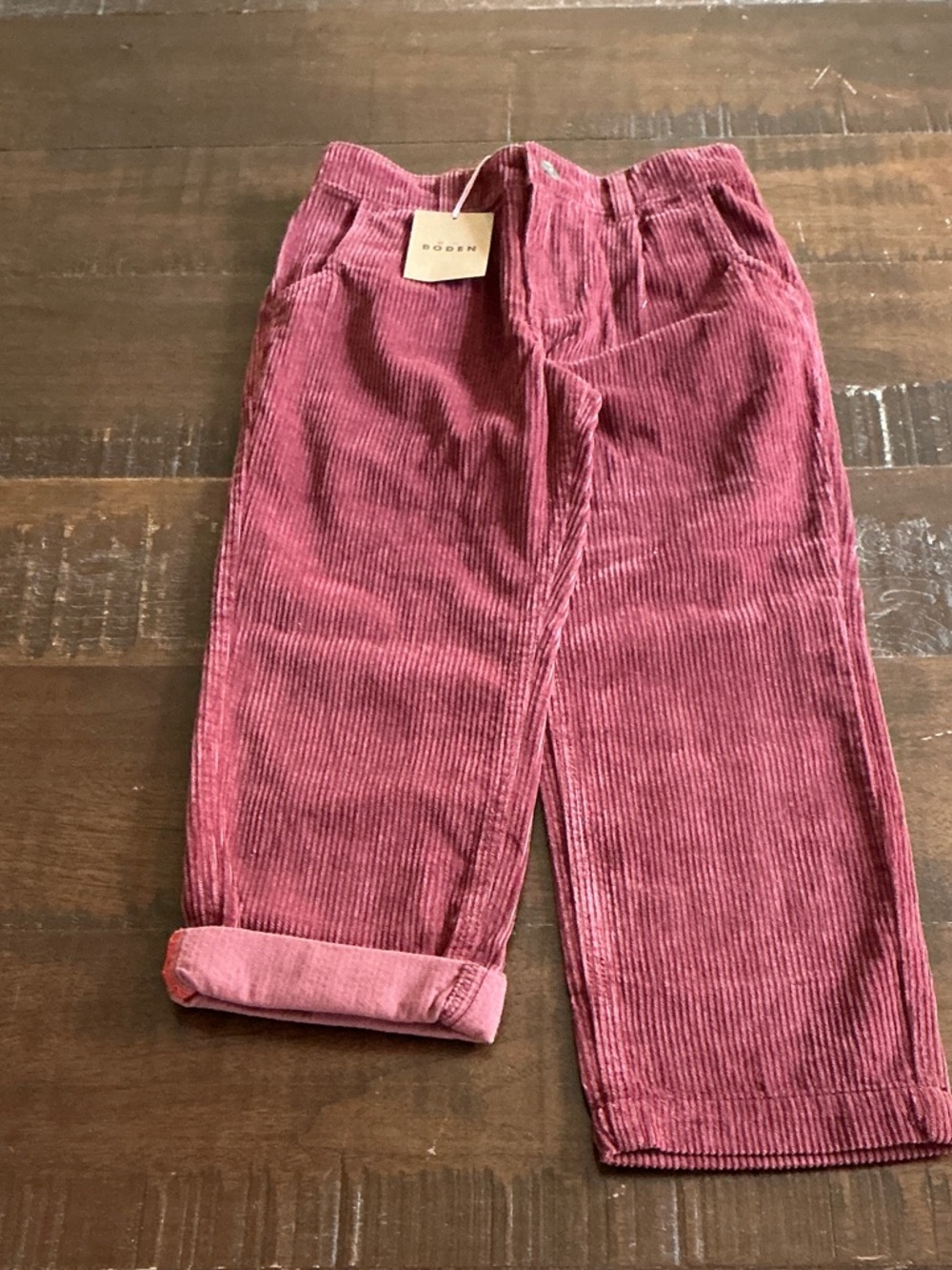 Boden Rose Corduroy Straight-Leg Pants